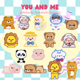 😄สติ๊กเกอร์ติดเสื้อชุดที่ S6😄 ลายรวมสัตว์ เป็ดน้อย แกะ หมี ห…
