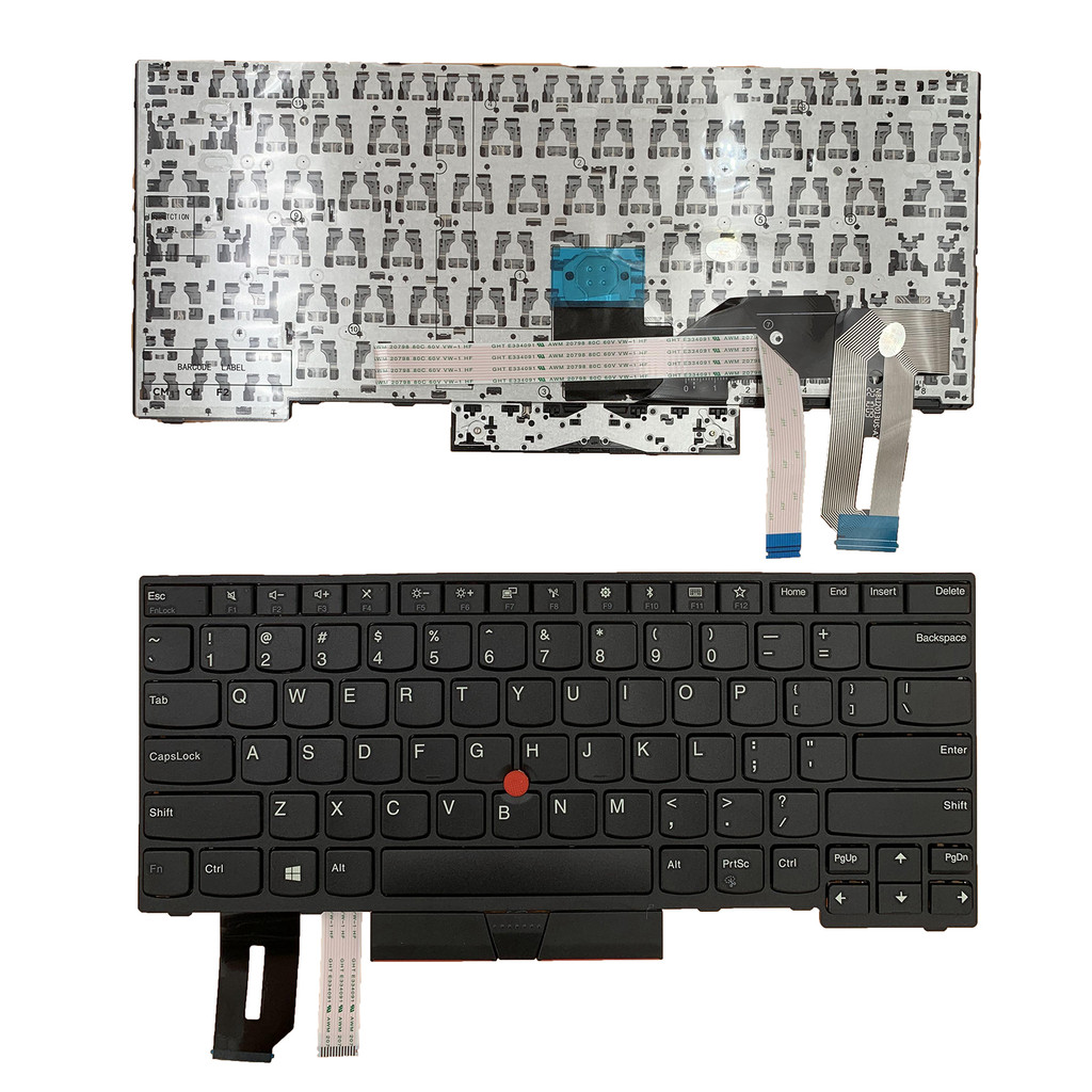 US เหมาะสําหรับแป้นพิมพ์แล็ปท็อป Lenovo Thinkpad T480s T490 T495 P43s