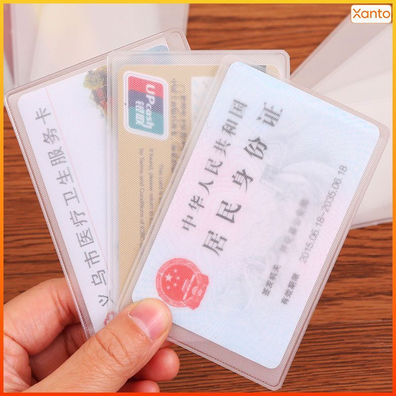 Xanto ซองใส่บัตร PVC กันรอย กันน้ำ คุณภาพดี แข็งแรงทนทาน พกพาสะดวก เหมาะกับบัตรประชาชนและบัตรทุกชนิด