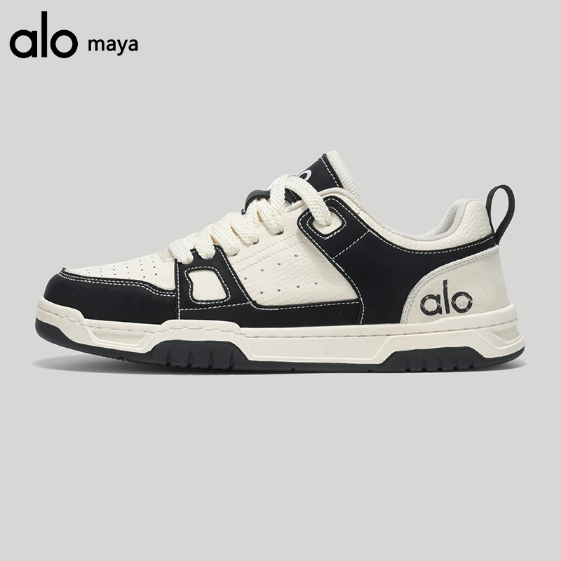 Alo maya รองเท้ากีฬาผู้ชายแฟชั่นรองเท้าผ้าใบสีขาวสีดํารองเท้าสีขาวเพิ่มความสูง