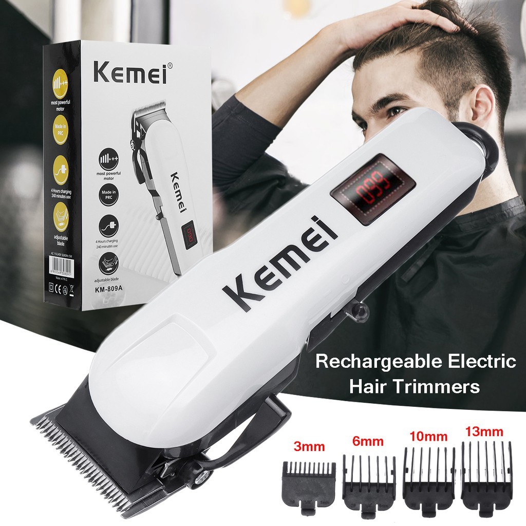 Kemei KM-809A ของแท้ ปัตตาเลี่ยนไร้สาย ชาร์จได้ เสียงเงียบ