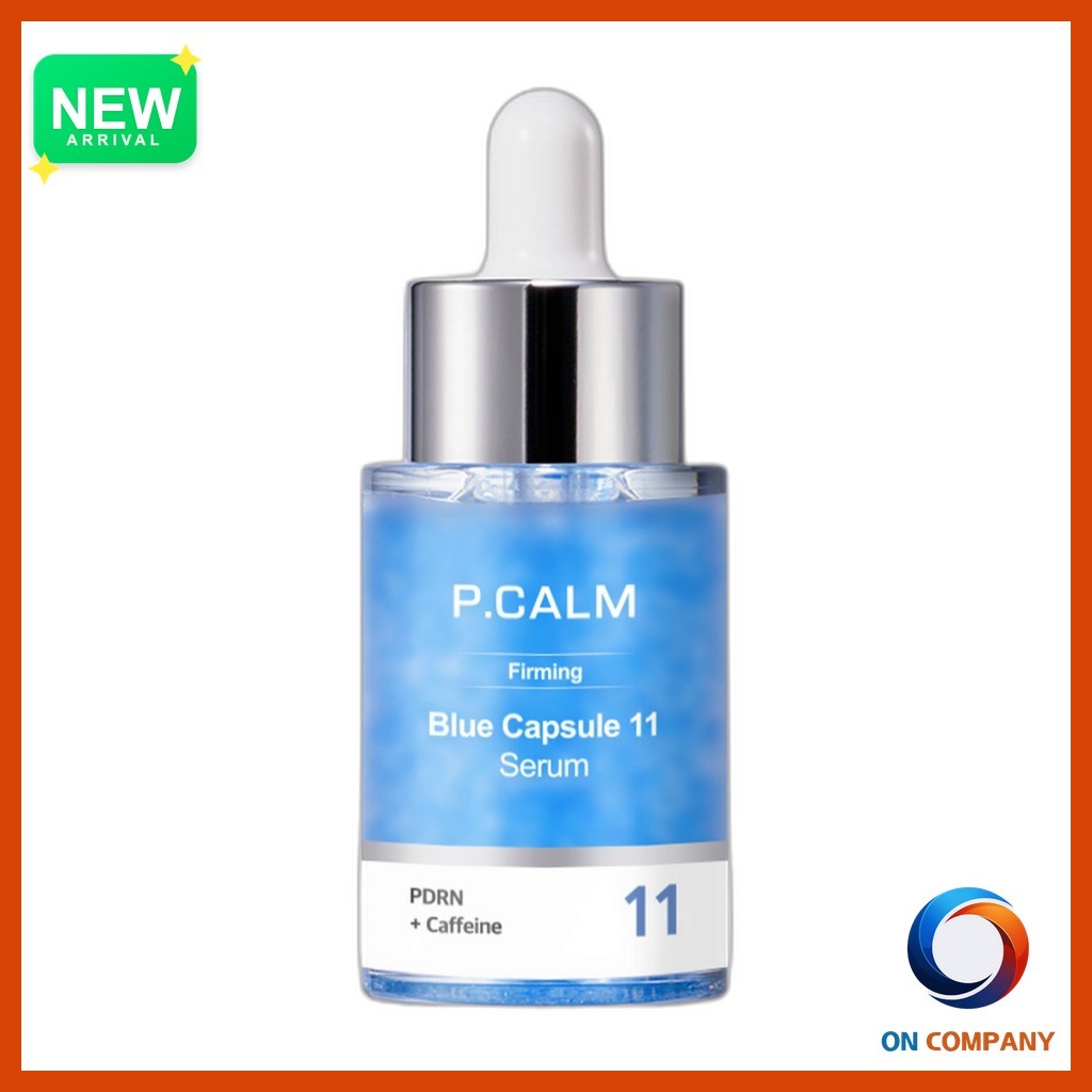 [p.calm] PDRN + Caffeine Blue Capsule 11 Serum, 30ml, 1pc / Korean Serum / Firming Effect / ของแท้ 1