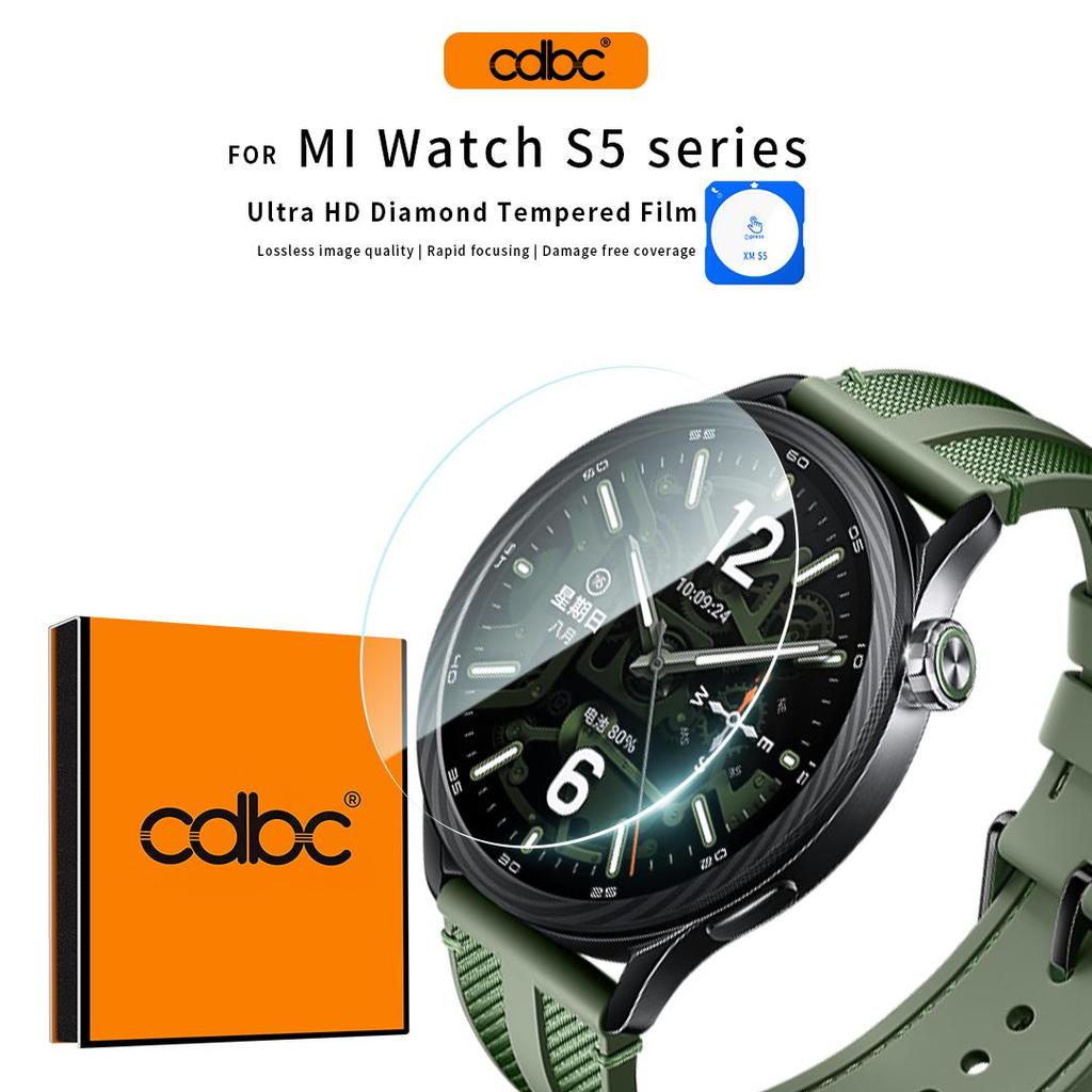 ตัวป้องกันหน้าจอ CDBC ระดับพรีเมียมสําหรับ Xiaomi Watch 5 / S5 / S4 / S3 | ป้องกันรอยขีดข่วนและเปลี่ยนหากเสียหาย