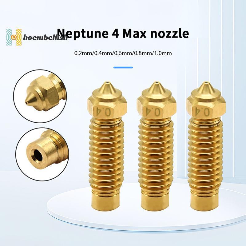 <Hodembellish>สําหรับEleo Neptune 4 Plusหัวฉีดทองเหลืองเหล็กชุบแข็ง0.2 0.4 0.6 0.8 1.0มม.3Dเครื่องพิ