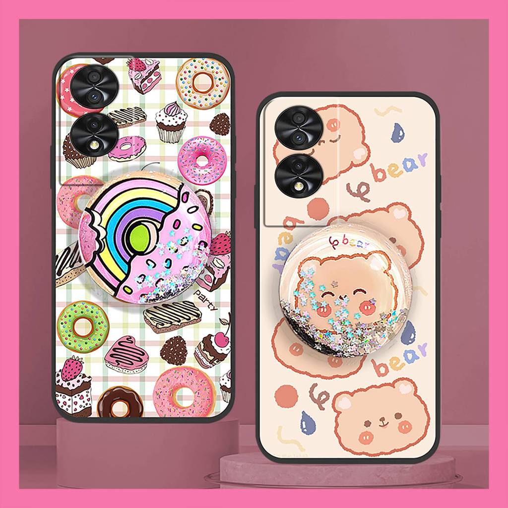 กันน้ํา Anti-knock เคสโทรศัพท์สําหรับ TCL 40 NxtPaper 4G/50 SE ผิวรู้สึกซิลิโคนโทรศัพท์เลนส์ป้องกัน Kickstand Dirt-proof ซิลิโคนเรียบง่าย Anti-dust Rotatable ขาตั้งน่ารัก