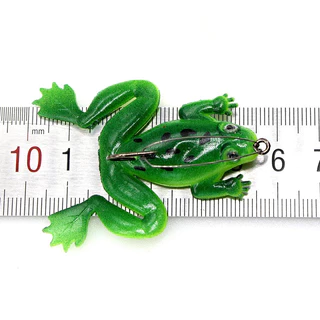 กบยาง Soft Frog 4.5ก. 6ซม. Topwater ผิวน้ำ กันตอ ตกปลาช่อน ชะโด กะพง ตะขอคม