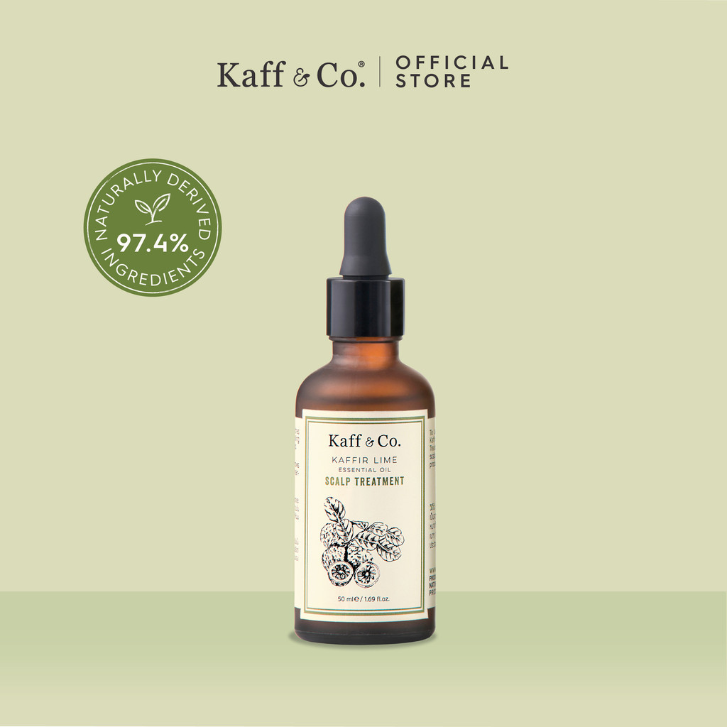 Kaff & Co. ทรีทเม้นท์มะกรูด หนังศีรษะแห้ง คัน รังแค หรือ อาการอักเสบ ลดผมร่วงเมื่อใช้เป็นประจำ 50ml