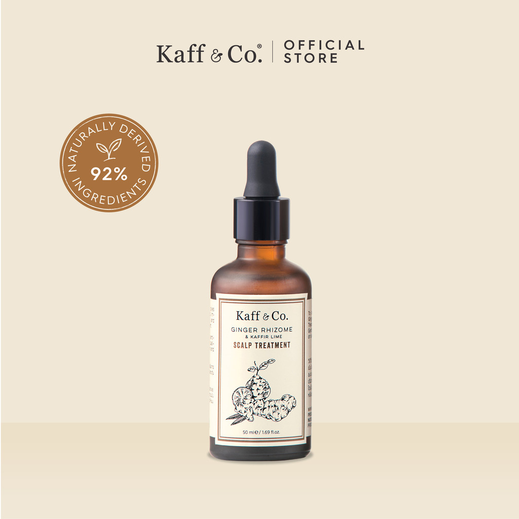 Kaff & Co. ทรีทเม้นท์ขิง ลดผมร่วง เสริมผมเกิดใหม่ ชะลอผมหงอก ช่วยให้รากผมและหนังศีรษะแข็งแรง 50 ml