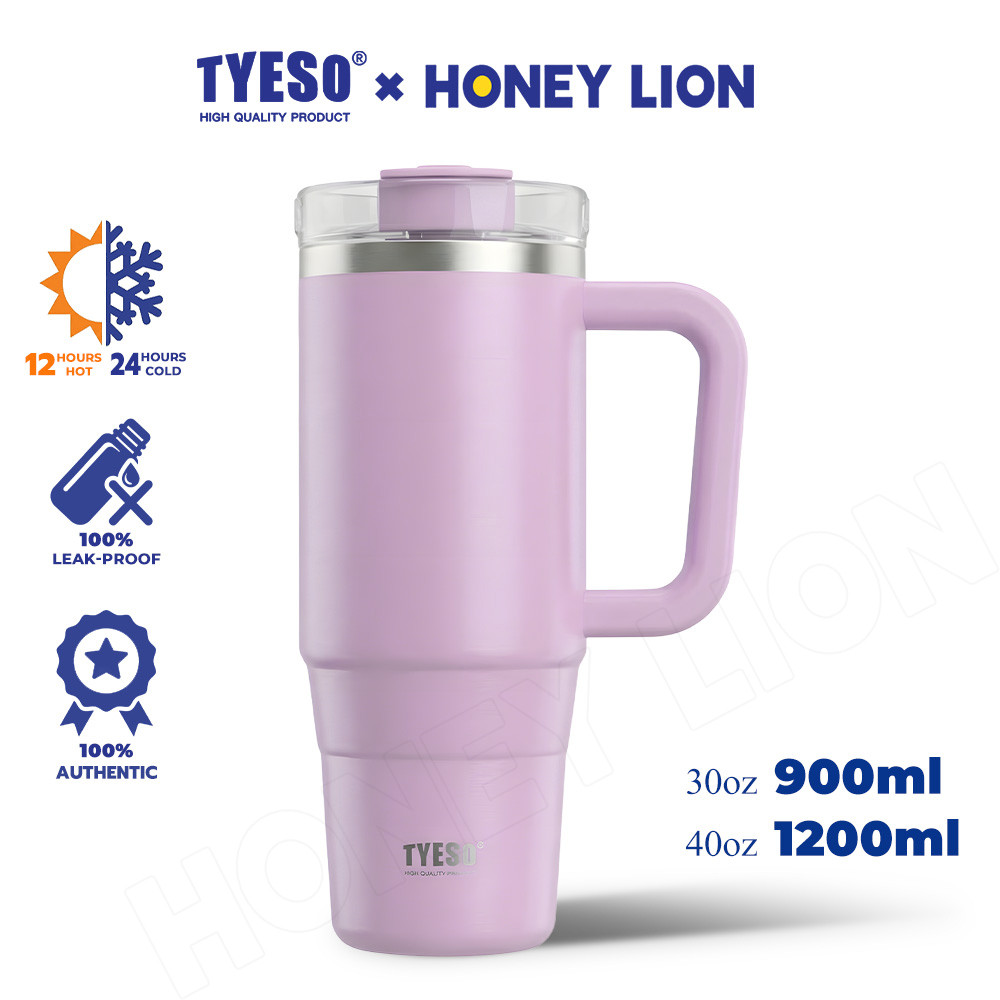 HoneyLion 304 กระติกน้ําสแตนเลส บีพีเอ ฟรี แก้วน้ํามีหูจับปลอดภัยทนทานถ้วยนํากลับมาใช้ใหม่สําหรับโฮม