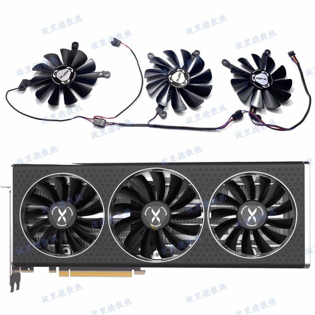 [Radiator] XFX/มุมมองข้อความ RX6700XT 6750XT รุ่นต่างประเทศกราฟิกการ์ด Cooling Alternative Fan CF101