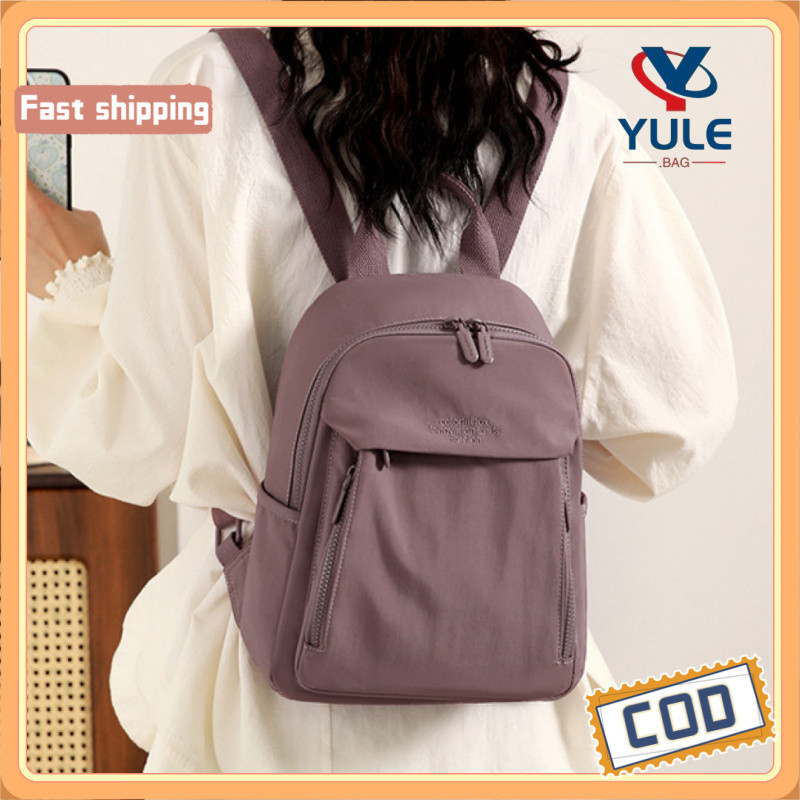 YULE กระเป๋าเป้สะพายหลัง Unisex ทำจากไนลอนกันน้ํา เหมาะสำหรับการเดินทางและทำงาน มีหลายช่องเก็บของ และสามารถใช้ใส่อุปกรณ์อย่าง iPad ราคา ถูกที่สุด ดีลบีเคเค แกลเลอรีภาพที่ 3