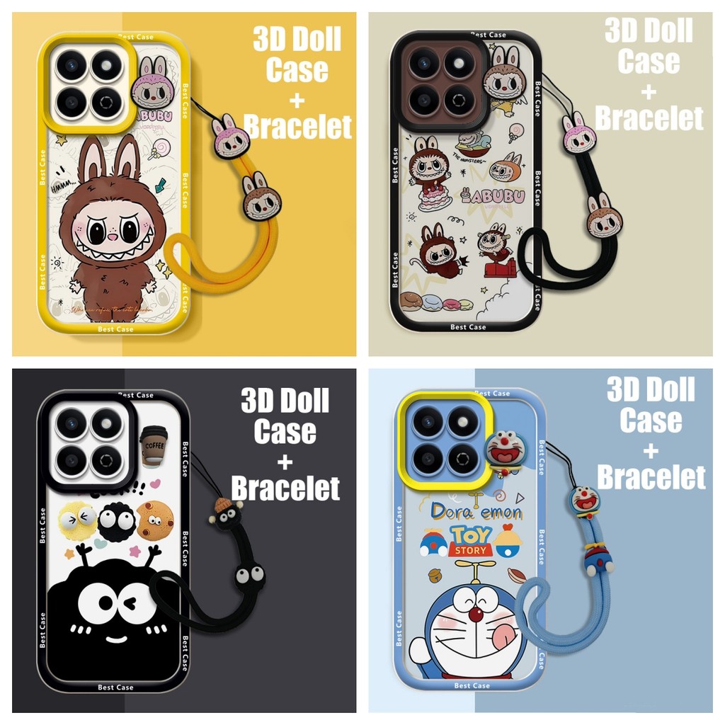 เคส Honor X7d 4G 5G เคส Honor 400 สมาร์ท 5G เคสใช้งานร่วมกับ 3D ตุ๊กตา Cool การ์ตูนน่ารักนุ่มเคสโทรศ
