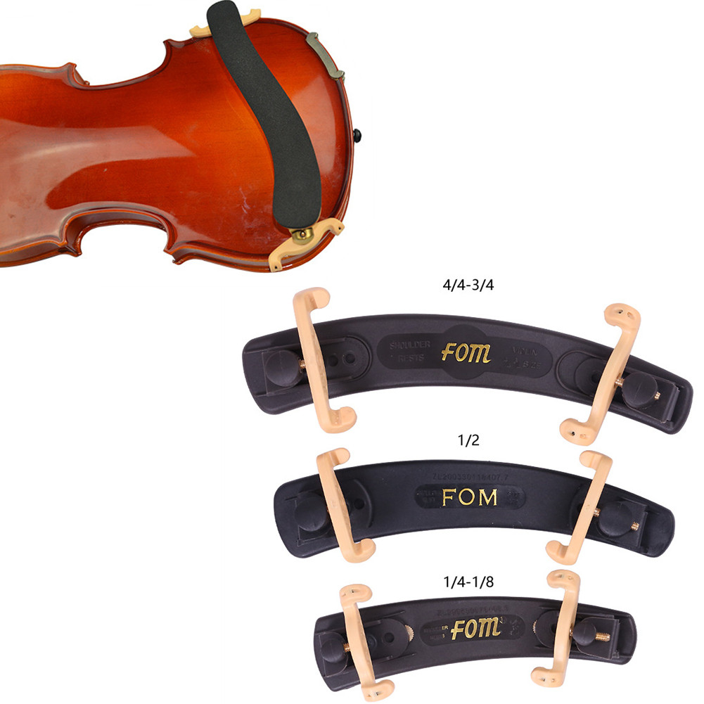 ECHO- ~Padded Violin Shoulder Rest Accessory Adjustable Black Comfortable Curved【Echo-baby】