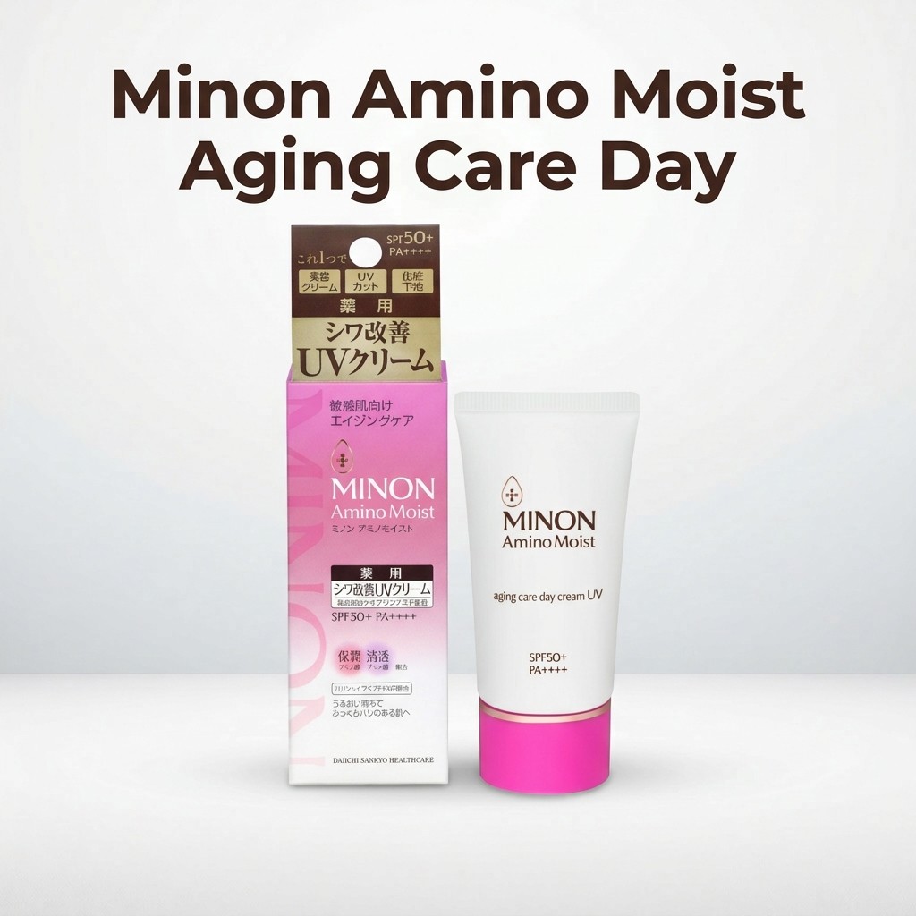 Minon Amino Moist Aging Care Day Cream UV 30g [For Sensitive Skin] Quasi-Drug Makeup Base Sunscreen