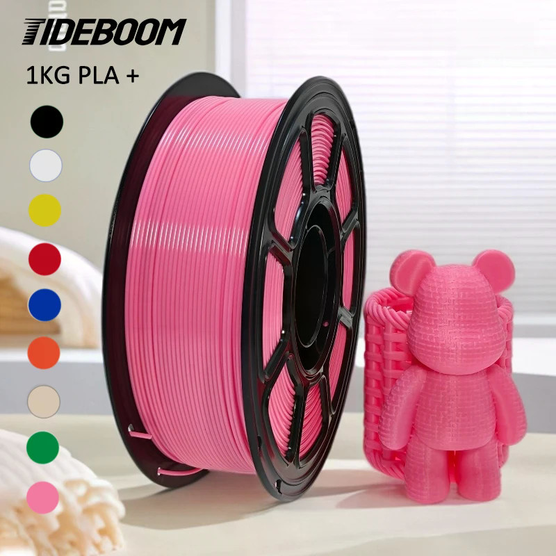 Tideboom PLA+ Filament 1KG วัสดุการพิมพ์ 3D ความเร็วสูง 1.75 มม. PLA+ Multi-color Filament Pla