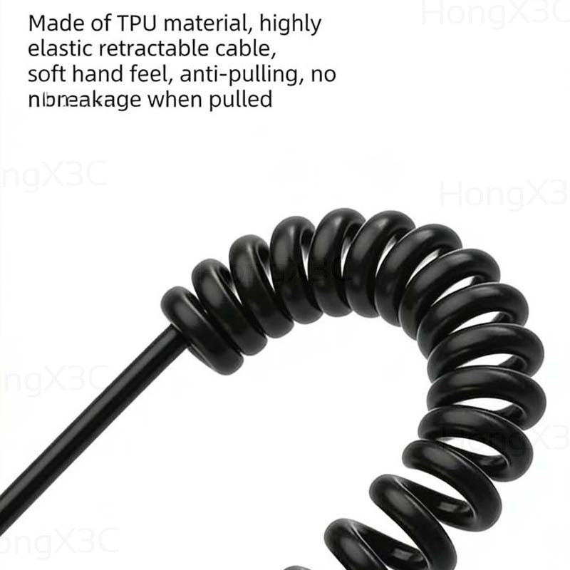 Coil Spring Telescopic Car Charger Cable 66W Flash รูปที่ 4