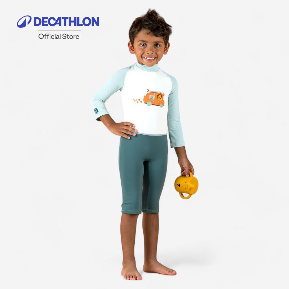Decathlon Baby / Kids' Swimming Long Sleeve UV-Protection Suit ชุดว่ายน้ำเด็กเล็ก/เด็กแขนยาวป้องกันรังสียูวี - Blue