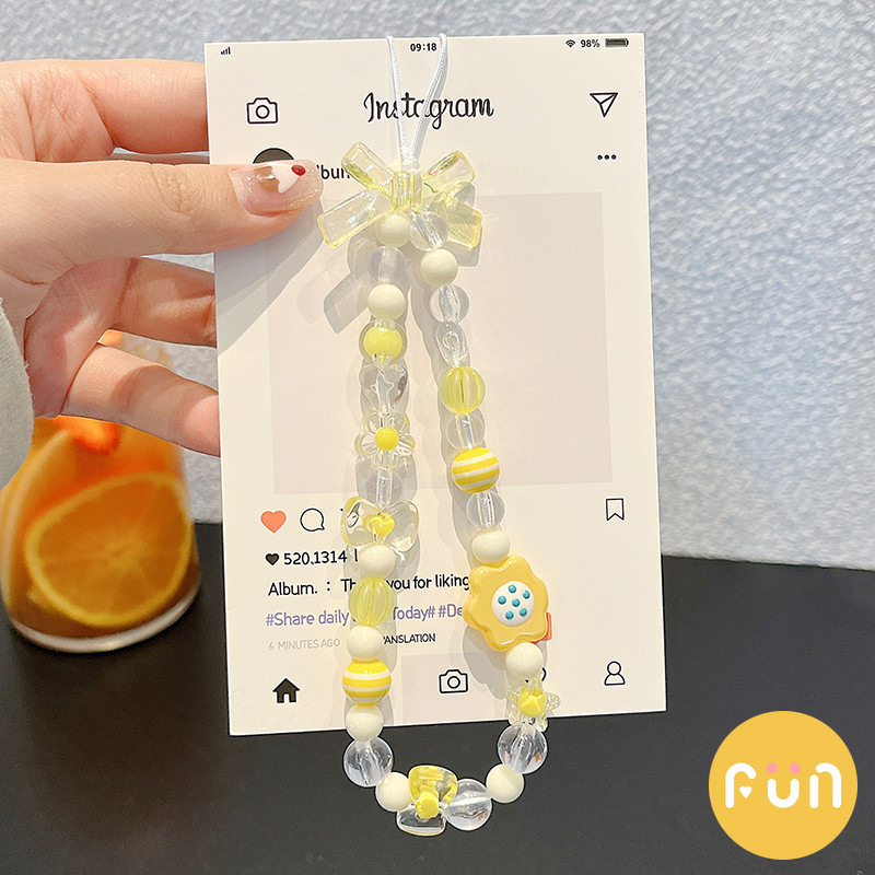INS ดอกไม้สีเหลือง Hard PC โทรศัพท์มือถือสําหรับ iPhone 17 16 15 14 Pro Max 13 16Promax พร้อม Bowknot Chain กันกระแทก IMD โทรศัพท์มือถือปกหลัง ราคา ถูกที่สุด ดีลบีเคเค แกลเลอรีภาพที่ 6