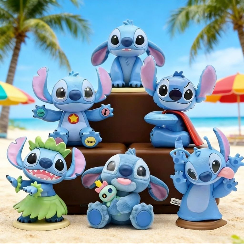 Stitch Retro Collection Series Mystery Box Disney Nostalgic อินเทรนด์เล่นเครื่องประดับของขวัญวันหยุดหญิง
