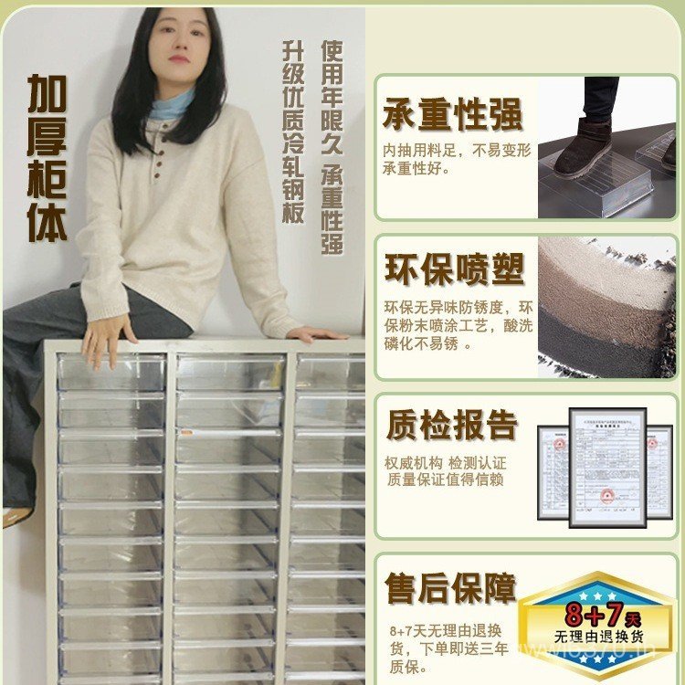 ตู้ข้อมูลสิ่งทอตัวอย่าง Office Organizer Multi-Layer ตู้ Voucher ใบเสร็จรับเงินตู้เก็บเอกสารลิ้นชักเ