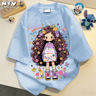 【จัดส่งตลอด 24 ชั่วโมง】NFV พร้อมส่ง🎨พาทิค เสื้อยืดทรงหลวมฤดูร้อน ใส่สบาย ระบายอากาศ YG5379