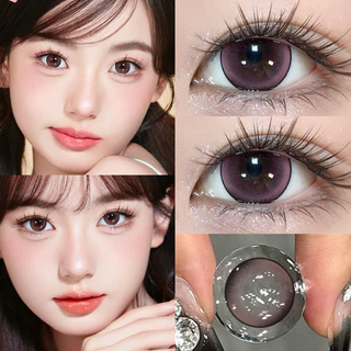 Yimeixi คอนแทคเลนส์นุ่มใส่ประจำวัน 14.0มม ใช้ได้ทั้งปี สีโทนอ่อนนวล Afternoon Truffle Wowo Mist Gray Sakura Panna Cotta