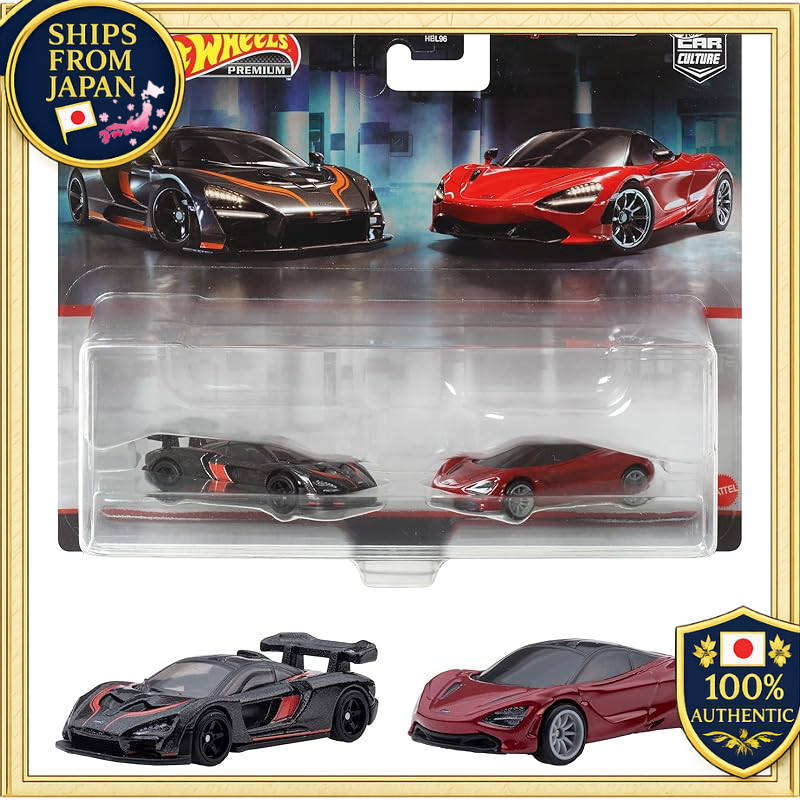 Hot Wheels Premium 2 Pack McLaren Senna McLaren 720S HFF97 Black Red