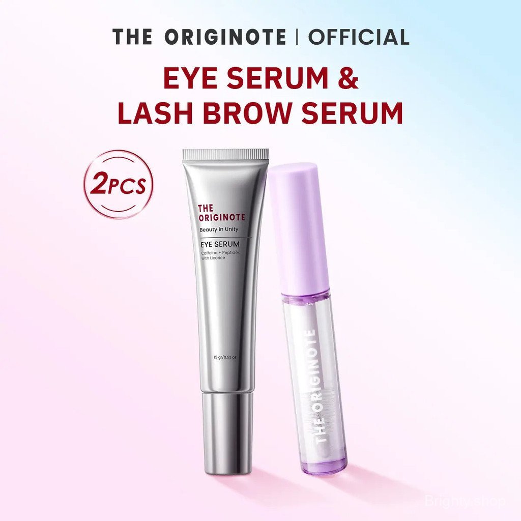 【Brighty Mall】[เซตคู่] The Originote Eye serum + eye lash serum บำรุงรอบดวงตา และริมฝีปาก