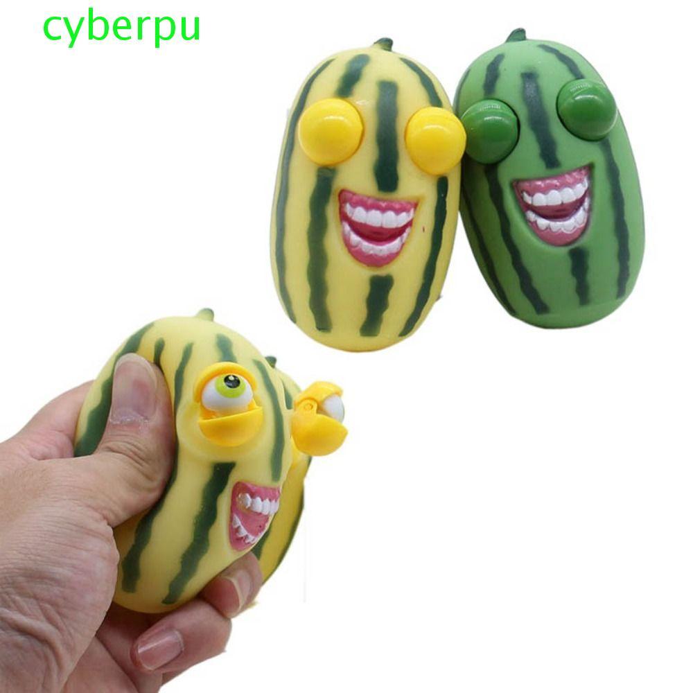 CYBERPULSE ของเล่นหยิกแตงโม, ฟื้นตัวช้าระเบิด Eye Pop Up กดของเล่น, กระต่ายแตงโมผลไม้แถบแตงโมการ์ตูนกดของเล่น Party Favors