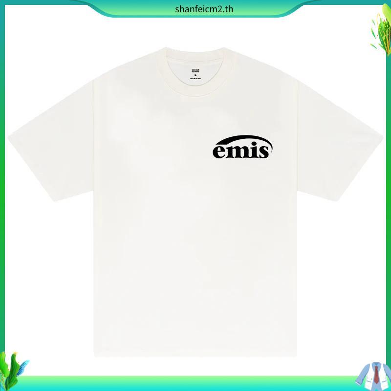 พร้อมส่ง เสื้อ emis t-shirt เสื้อยืดเอมิส ดีเทลสกรีนโลโก้ ผ้าคอตตอน นุ่ม สวมใส่สบาย งานป้าย รุ่นใหม่