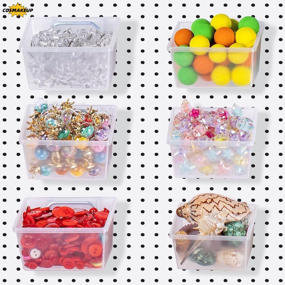 COSMAKEUP Pegboard Bins, ตะขอ Pegboard PP, อุปกรณ์จัดระเบียบ