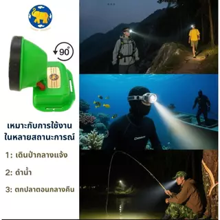 ไฟฉายคาดหัว Nova‑6705 วัสดุABS สว่างสูง ไฟหน้าคาดหัวตัดยาง ใช้ตกปลา ซ่อมบำรุง กลางแจ้ง แคมป์ปิ้ง