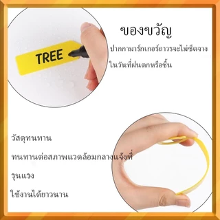 100ชิ้น ป้ายชื่อต้นไม้แบบแขวน | พลาสติกหนาแขวนได้ | กันน้ำทนแดดสำหรับเรือนเพาะชำและสวน