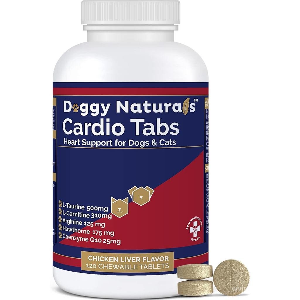 Cardio Tabs Heart Support อาหารเสริมสําหรับสุนัข - Aids Cardio Support and Cardio Strength อาหารเสริ