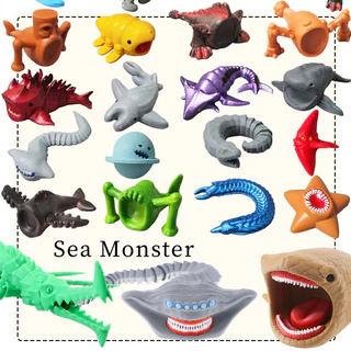 24 ชิ้น Sea Monster Action Figure ชุด Sea Eater Kraken Ghost Leviathan รุ่นสะสม