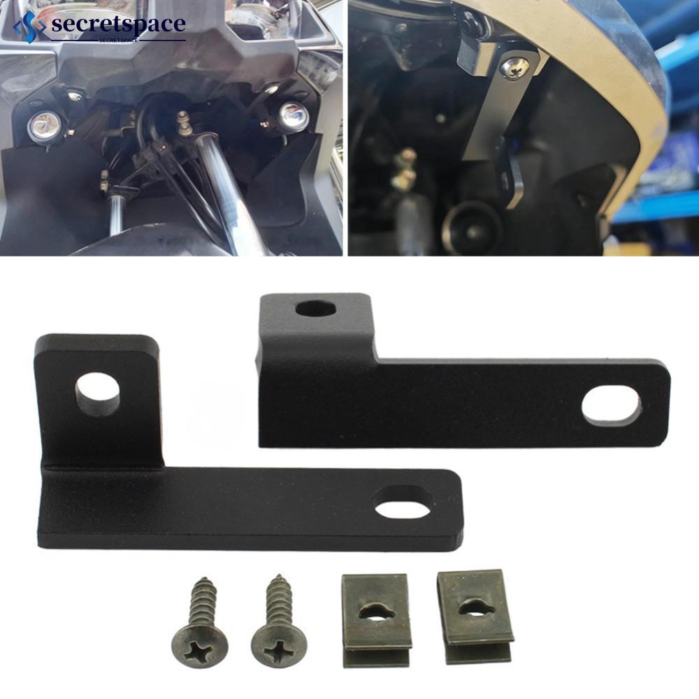 SECRETSPACE 1 คู่รถจักรยานยนต์ซ่อนไฟตัดหมอกยึดสําหรับ Honda PCX160/150 ADV160/150 Spot Light ผู้ถือก