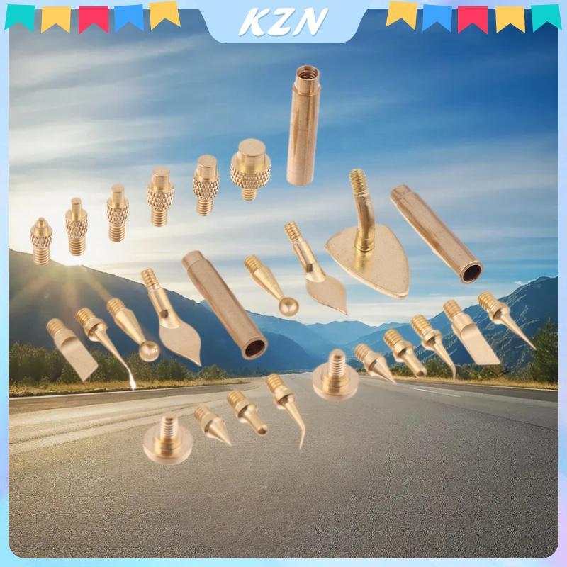 [kzn] 7/9/10Pcs ความร้อนใส่ Nut Iron Tip M2 M3 M4 M5 M6 M8 ด้ายทองเหลืองฝังชุดเครื่องมือสําหรับพลาสต