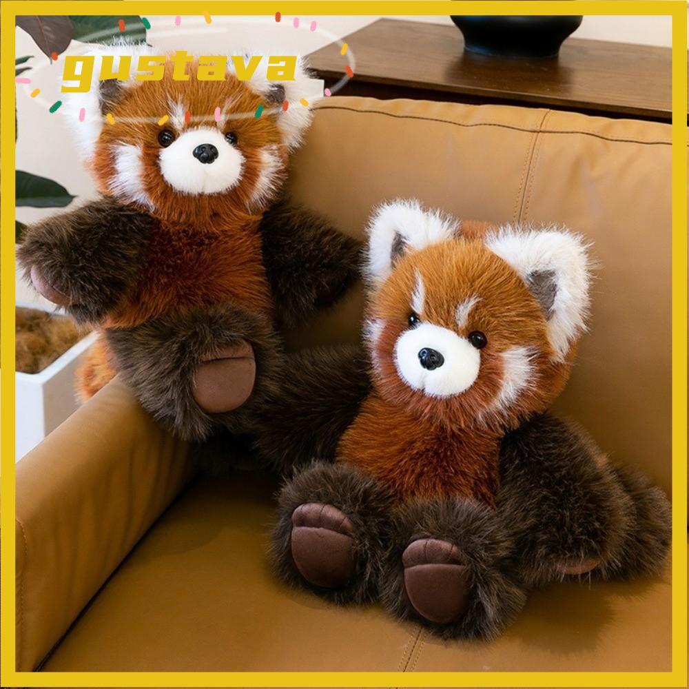 GUSTAVA ตุ๊กตาสัตว์หมอน Plush, Raccoon Panda Run Plush ของเล่น,ออกแบบตุ๊กตาอารมณ์สนับสนุน Soft Fluff
