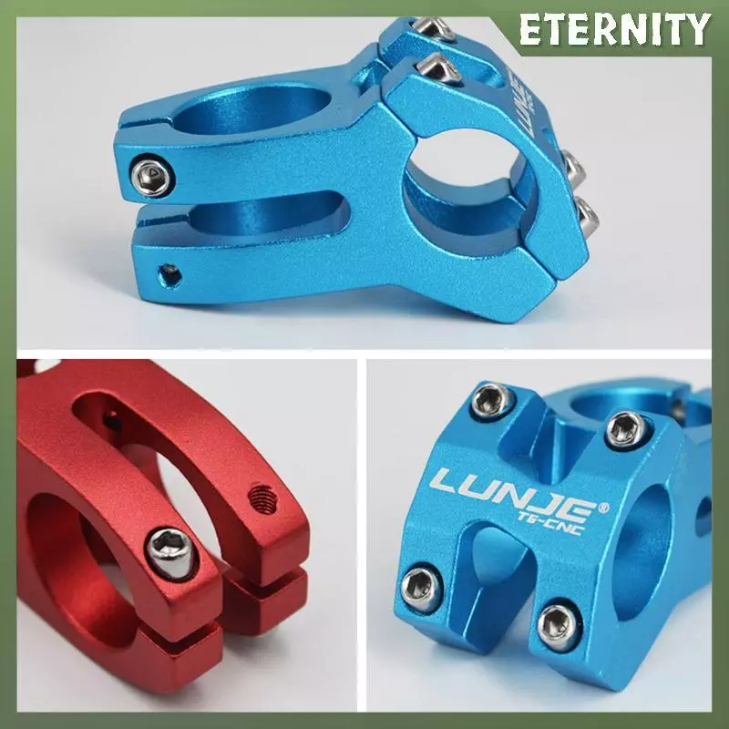 ETERNITY Handlebar Stem พลังงานสำหรับจักรยานเสือภูเขา ขนาด 45 มม., ท่ออลูมิเนียม รองรับ 25.4/31.8 มม.