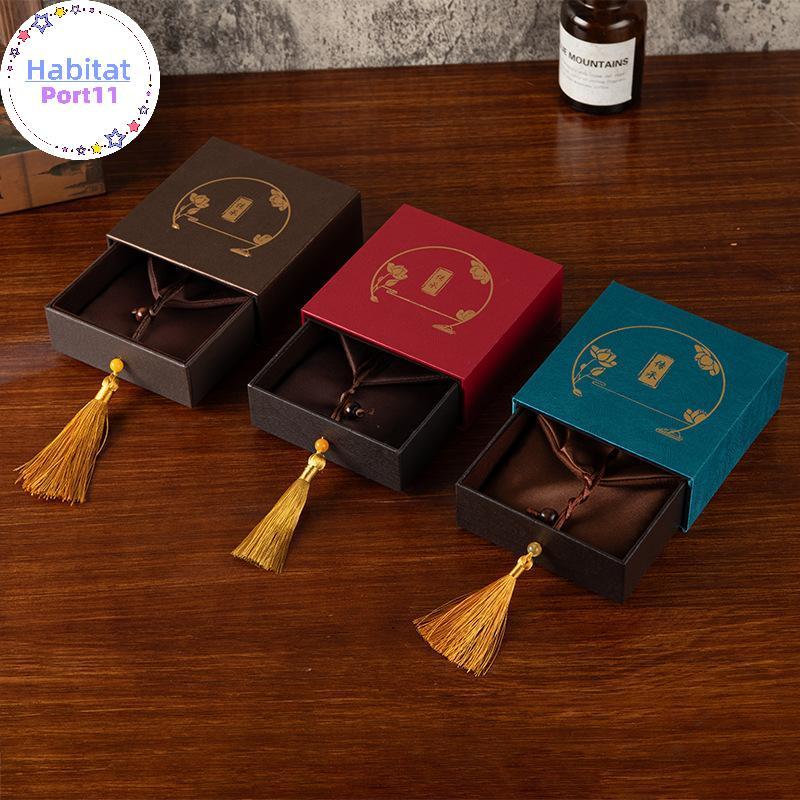 HabitatPort สร้อยข้อมือ Nelace เครื่องประดับ Paaging กล่องจีนหรูหรา sel Design Keepsake Storage สําหรับของขวัญวันเกิดครบรอบ th