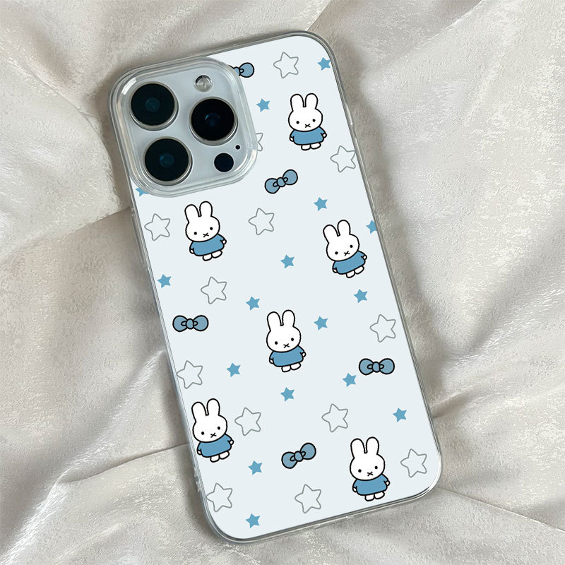 Snap&Co กระต่ายน่ารัก สําหรับ iPhone เรียบง่าย17 16 15 11 15 PRO max XR 12 13pro 7P 14 pro max 16pro ป้องกันฝุ่น ราคา ถูกที่สุด ดีลบีเคเค แกลเลอรีภาพที่ 6