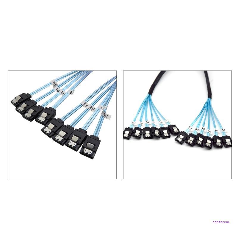 CON Speed 4 6 Ports Set 3 Cable Cable 6Gbps for Server 0 5m 1m