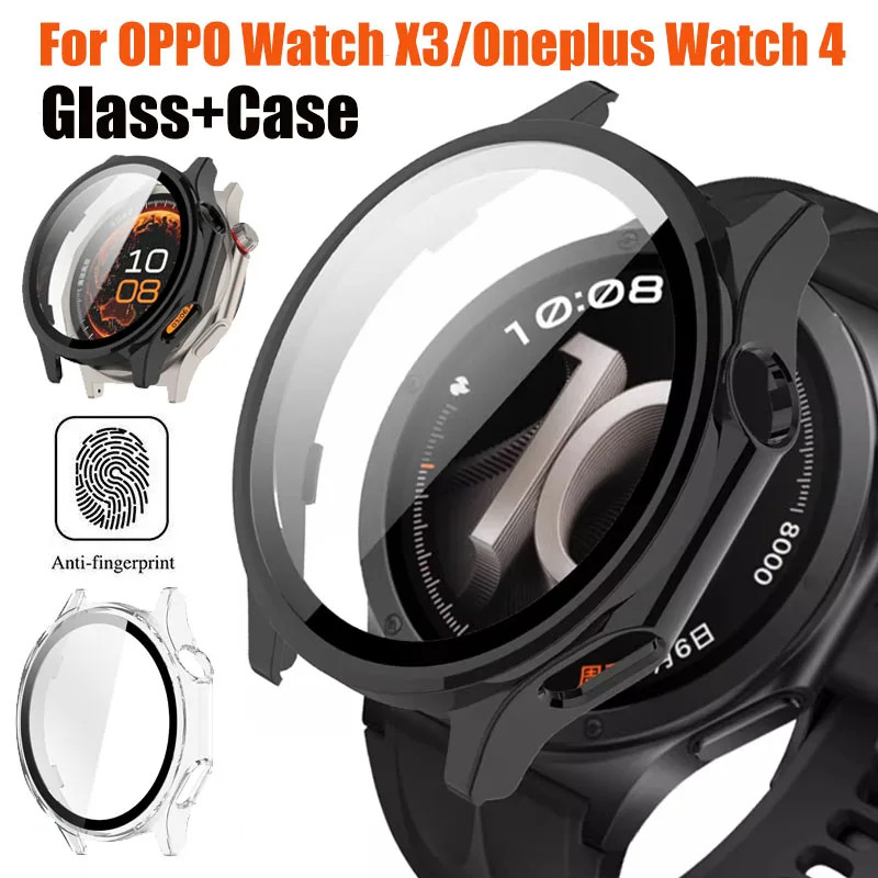 นาฬิกาป้องกันหน้าจอสําหรับ Suunto แนวตั้ง2 กระจกนิรภัย + PC กรณีกรอบกันชนสําหรับ Suunto แนวตั้ง 2 รอบ Hard PC ฝาครอบ