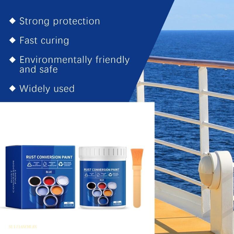 SJT 300g สียับยั้งสนิมน้ําพร้อมแปรงเสนอ Weatherproof เคลือบป้องกันสีสันสดใสสําหรับ Metal Surfac