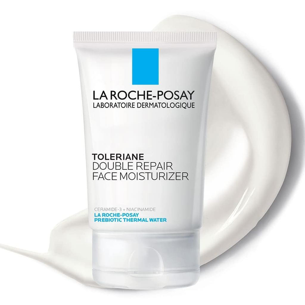 La Roche-Posay Toleriane Double Repair Facial Moisturizer,ครีมบํารุงผิวหน้ารายวันที่มีเซราไมด์และไนอ