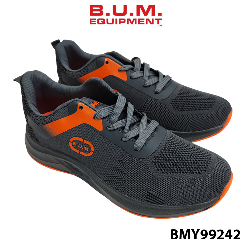 BUM Mens Closed Shoes Grey Orange Men Sneaker BMY99242 Grey x Orange