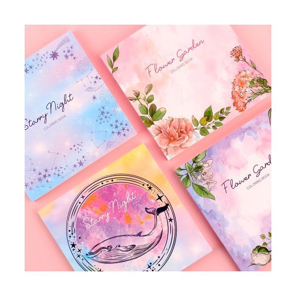 Alice Flowers Flora Fauna Dessert Props Sentimental Coloring Book_inBOX_8