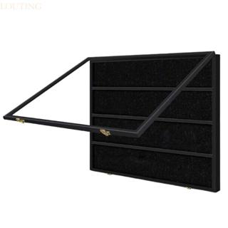 ลูติ้ง สีดํากีฬาการ์ดแสดงกรณีสําหรับเบสบอลและฟุตบอลการ์ด36สล…