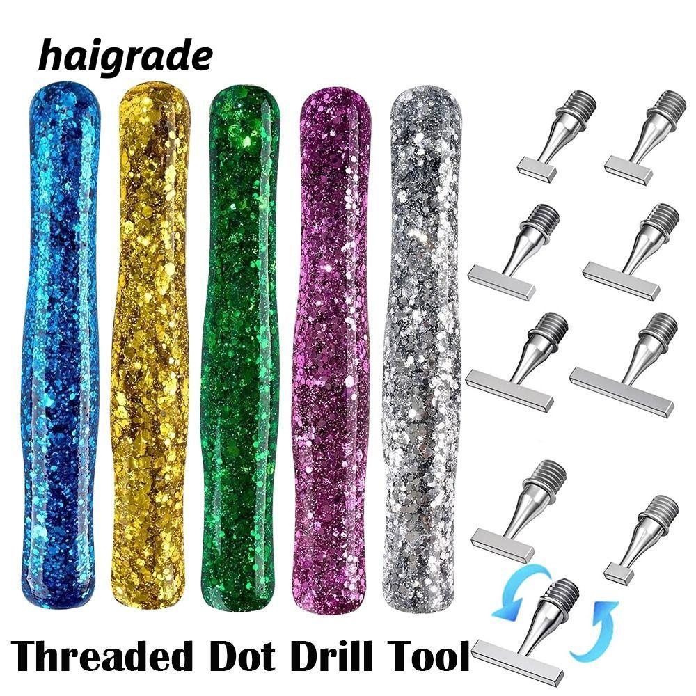 ปากกาเจาะจุด HAIGRADE เปลี่ยนหัว DIY Craft หัวเพชร สําหรับเพ้นท์เพชร อุปกรณ์เครื่องมือ