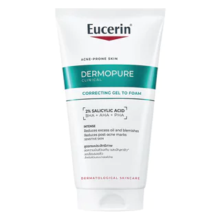 Eucerin ยูเซอริน เดอร์โมเพียว คลินิคอล คอร์เรคติ้ง เจล ทู โฟม 150 มล.